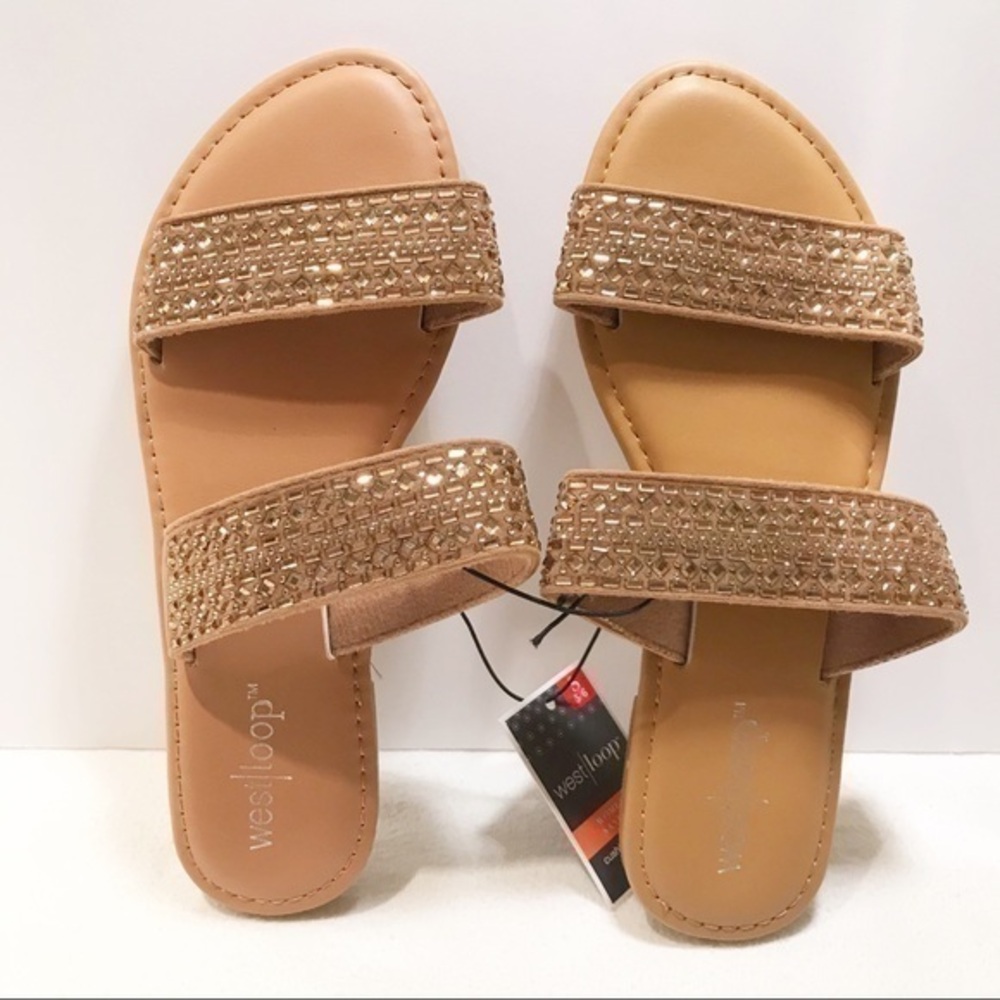 NEW Westloop tan Small 5/6 sandals